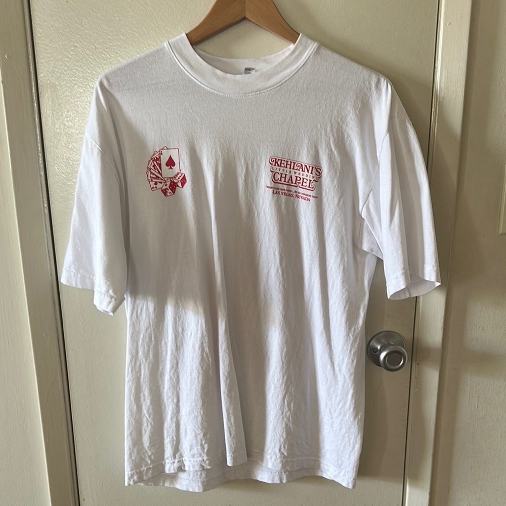 Kehlani Crash Merch Little Wedding Chapel White Short Sleeve Tee Shirt